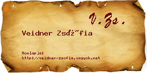 Veidner Zsófia névjegykártya